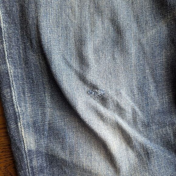 Levi's 511 Slim Fit Tapered Leg Mens Distressed Destroyed Jeans Size 34 X 34 - Picture 7 of 8
